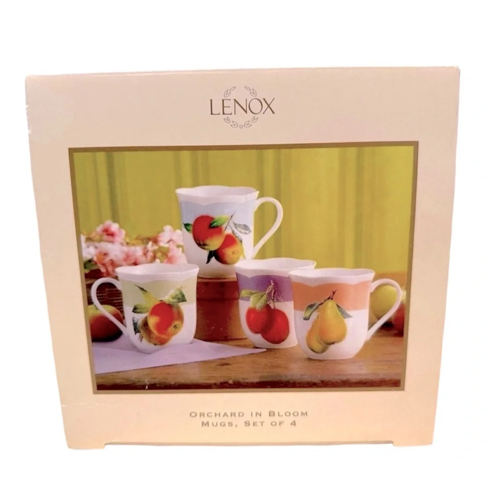 LENOX Orchard In Bloom Mugs Set of 4‎
